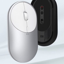 Мышь беспроводная Portable Mouse 2 черная/белая