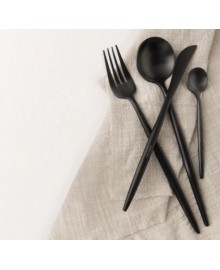 Комплект столовых приборов Maison Maxx  Flatware set Graphite Black, черный графит