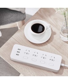 Удлинитель Mijia Power Socket, 4 розетки + 3 х USB 2A fast charge, 2.0m